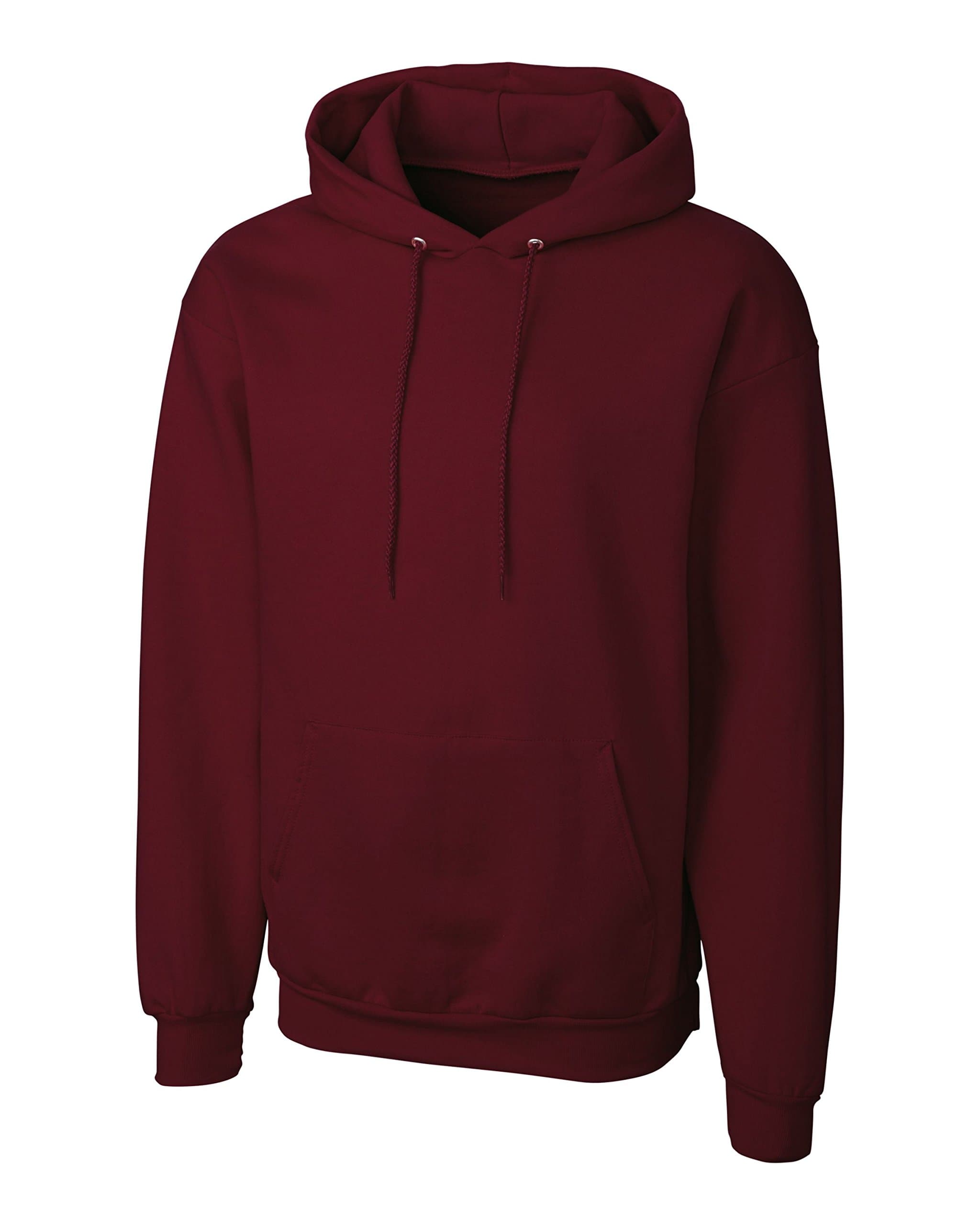 Cutter & Buck MRK02001 Mens Clique Basics Flc P/O Hoodie S-Xxl, Maroon-S
