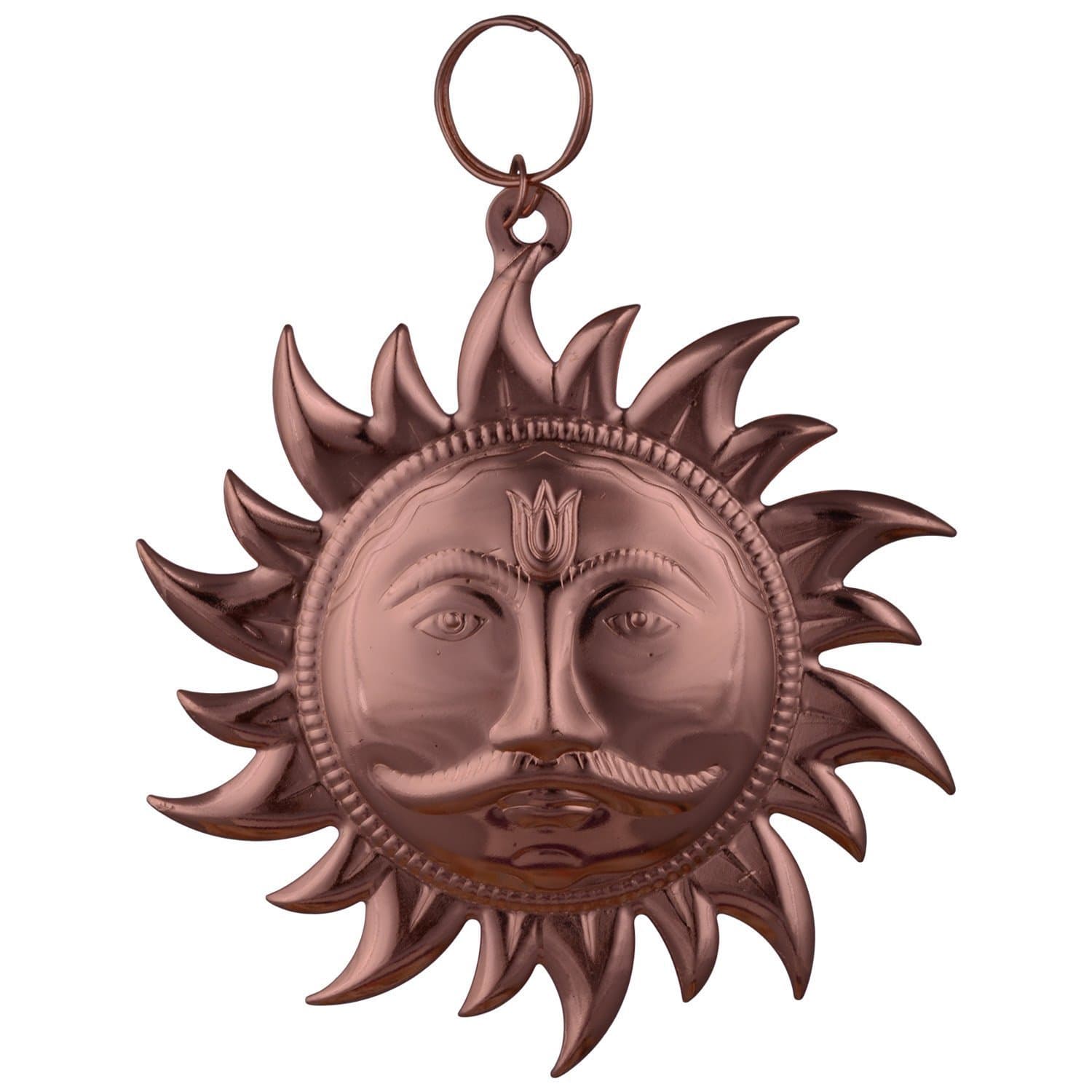 ShubhBhakti™ Copper Plated Surya Narayan Yantra (10 cm X 10 cm)/Surya Wall Hanging