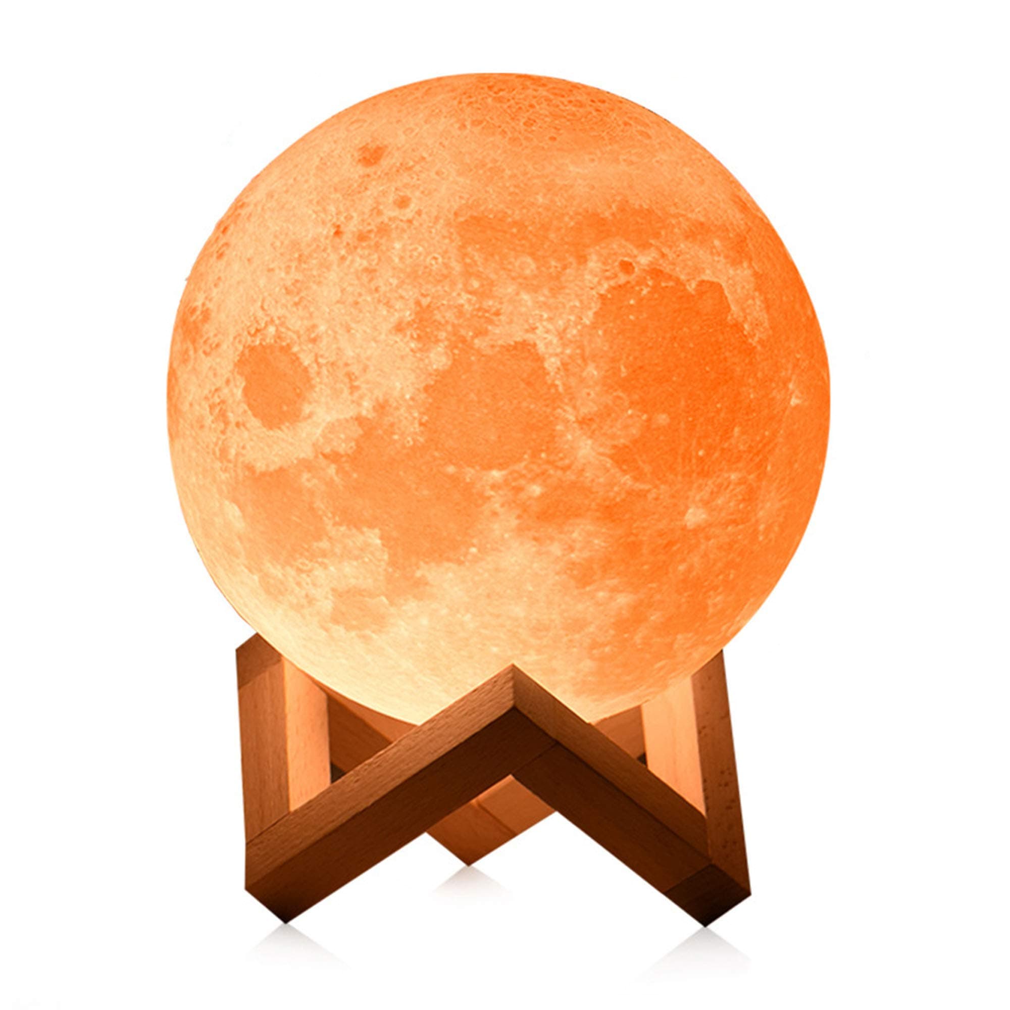 Customized Moon Lamp, 3D Moon Night Light, Personalized Photo & Text Full Moon Lamp, LED Lunar Table Lamp, Kids Lover Birthday Party, 13CM