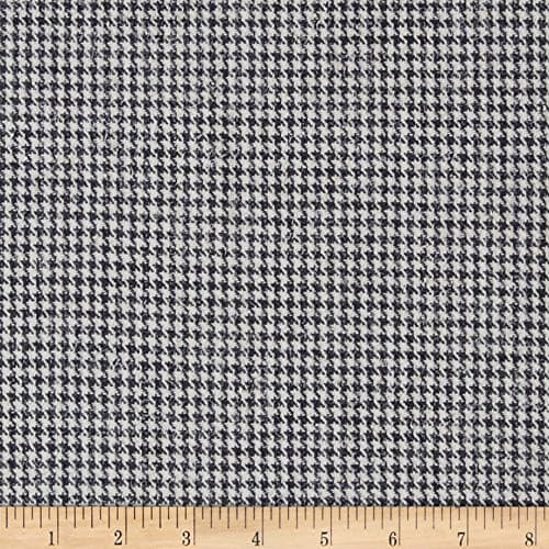 322 Thornton Rd Houndstooth Suiting Grey/White Fabric By The Yard