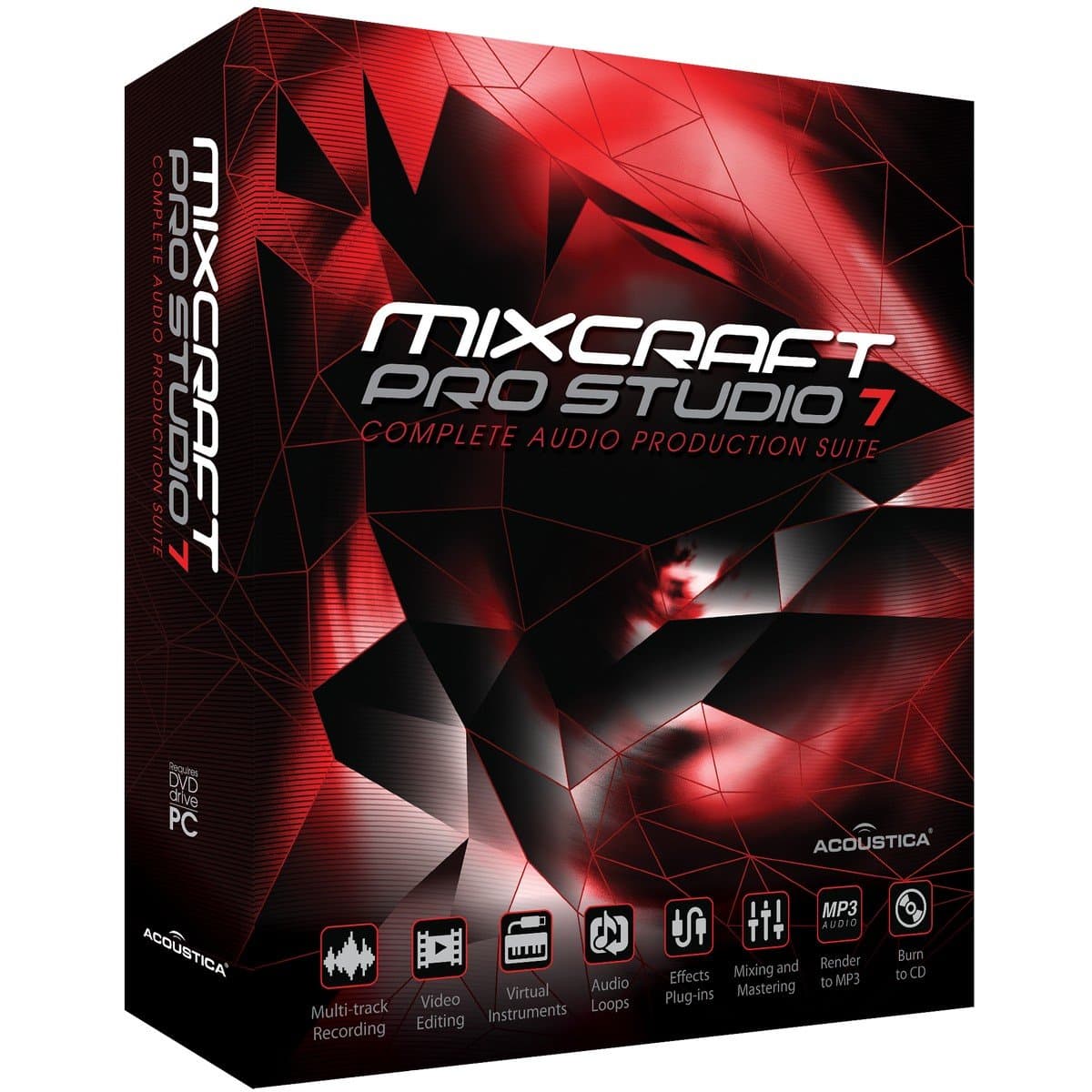 Acoustica Mixcraft Pro Studio 7 | Music Production Software Boxed