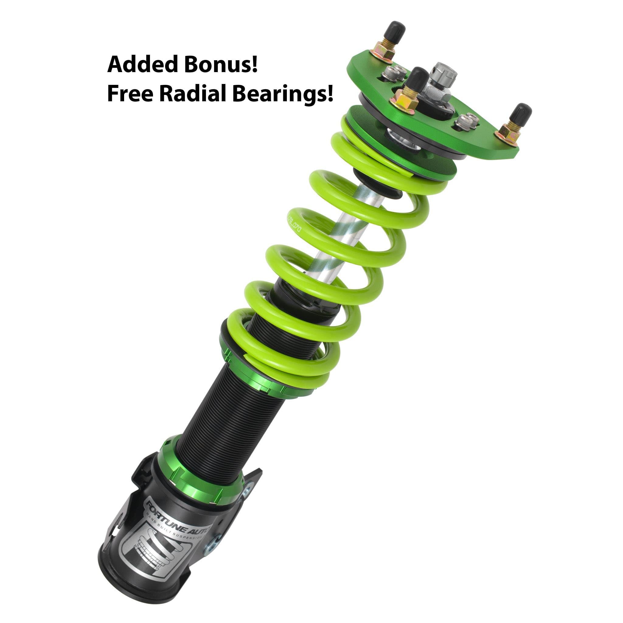 Fortune Auto 500 Series Coilovers - Generation 6 with Free Radial Bearings - Fits 2013+ Subaru BRZ and Scion FRS Fitment FA500-BRZ - Set of 4