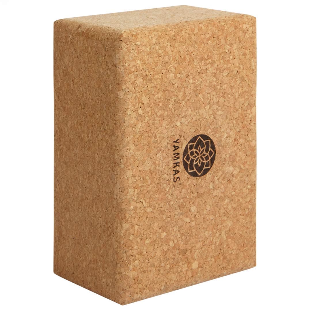 Yamkas Yoga Block Cork Extra Large • High Density Yoga Blocks • Eco Friendly Bricks Made in Portugal • Essential Yoga Equipment • Durable Bricks • Exercise Brick to Support and Deepen Poses