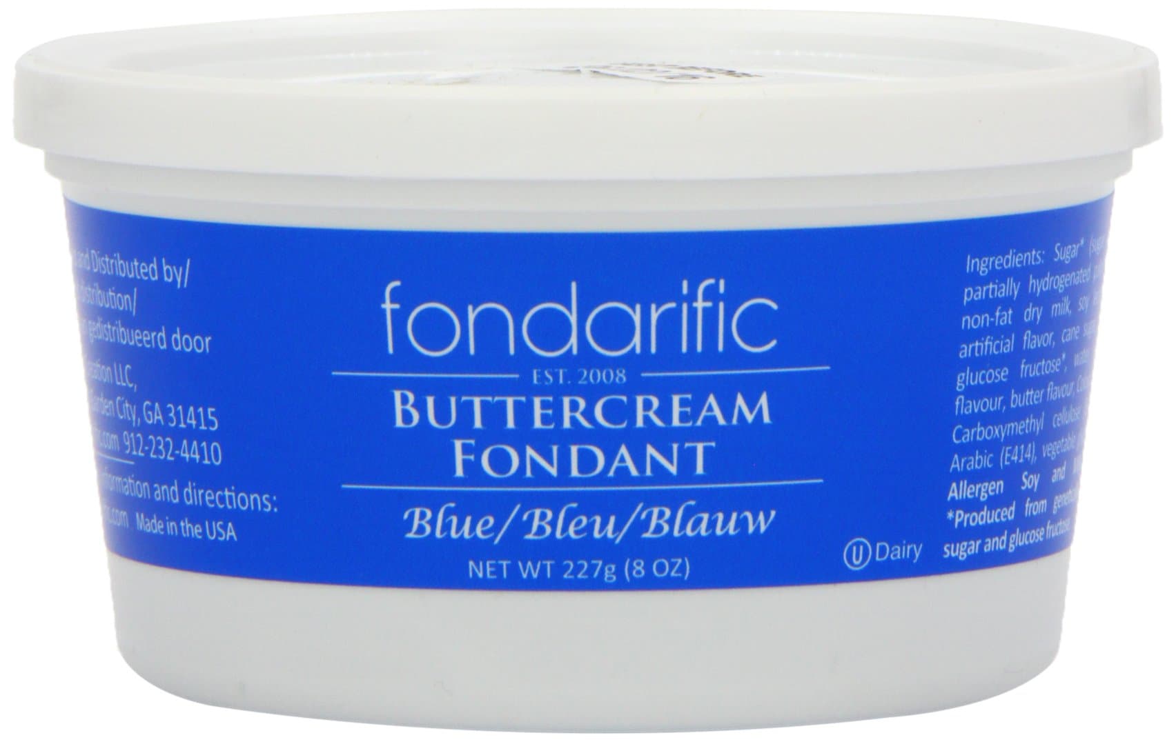 Fondarific Buttercream Blue 8 oz (Pack of 2)