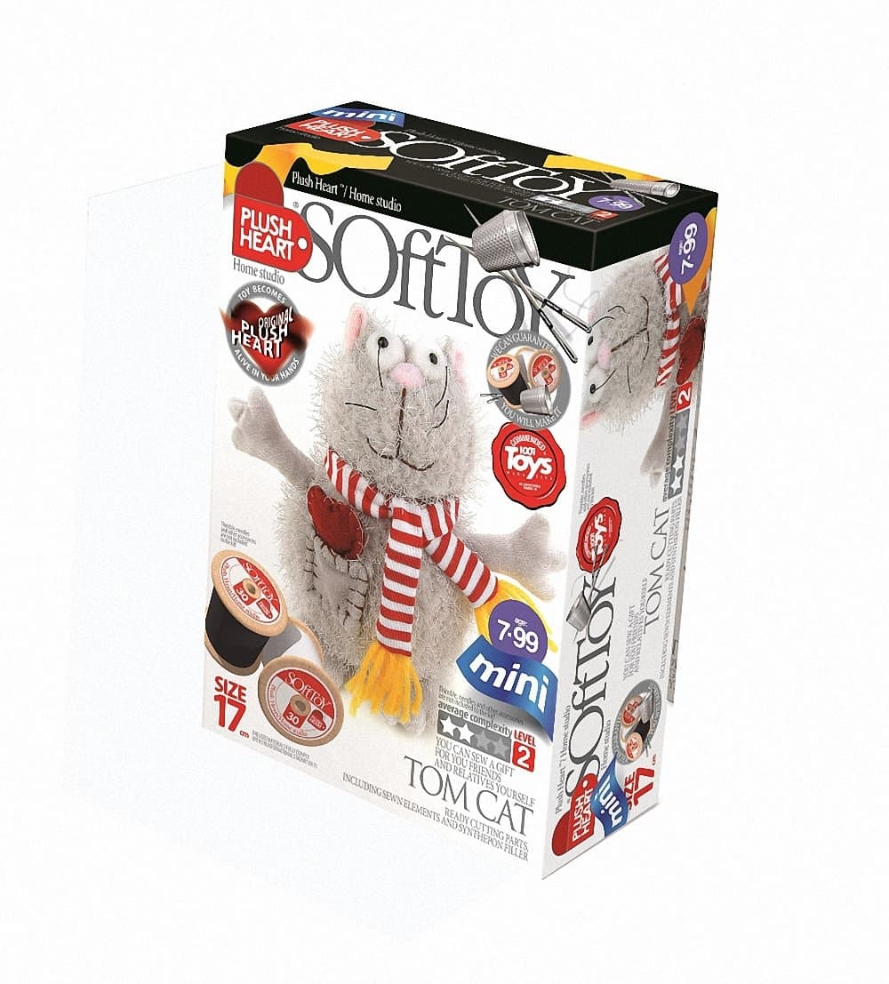 Plush Hearts 17 cm Tomcat Sitting DIY Toy