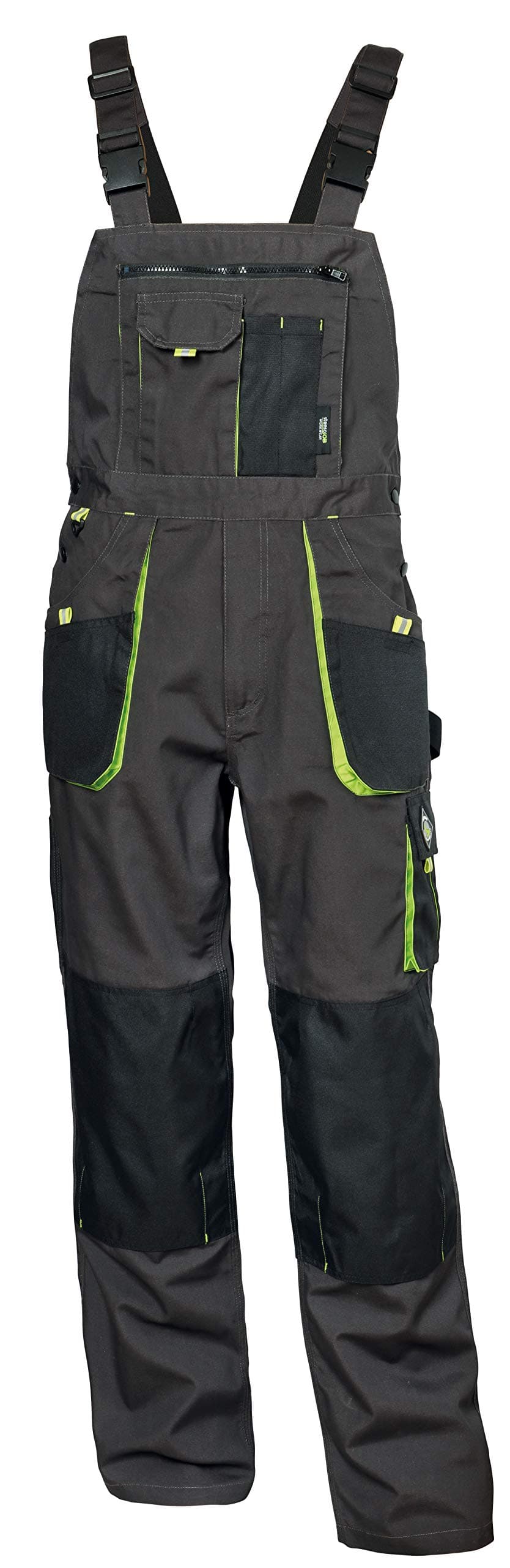 Emerton - Mens Work Bib and Brace Dungarees Overalls