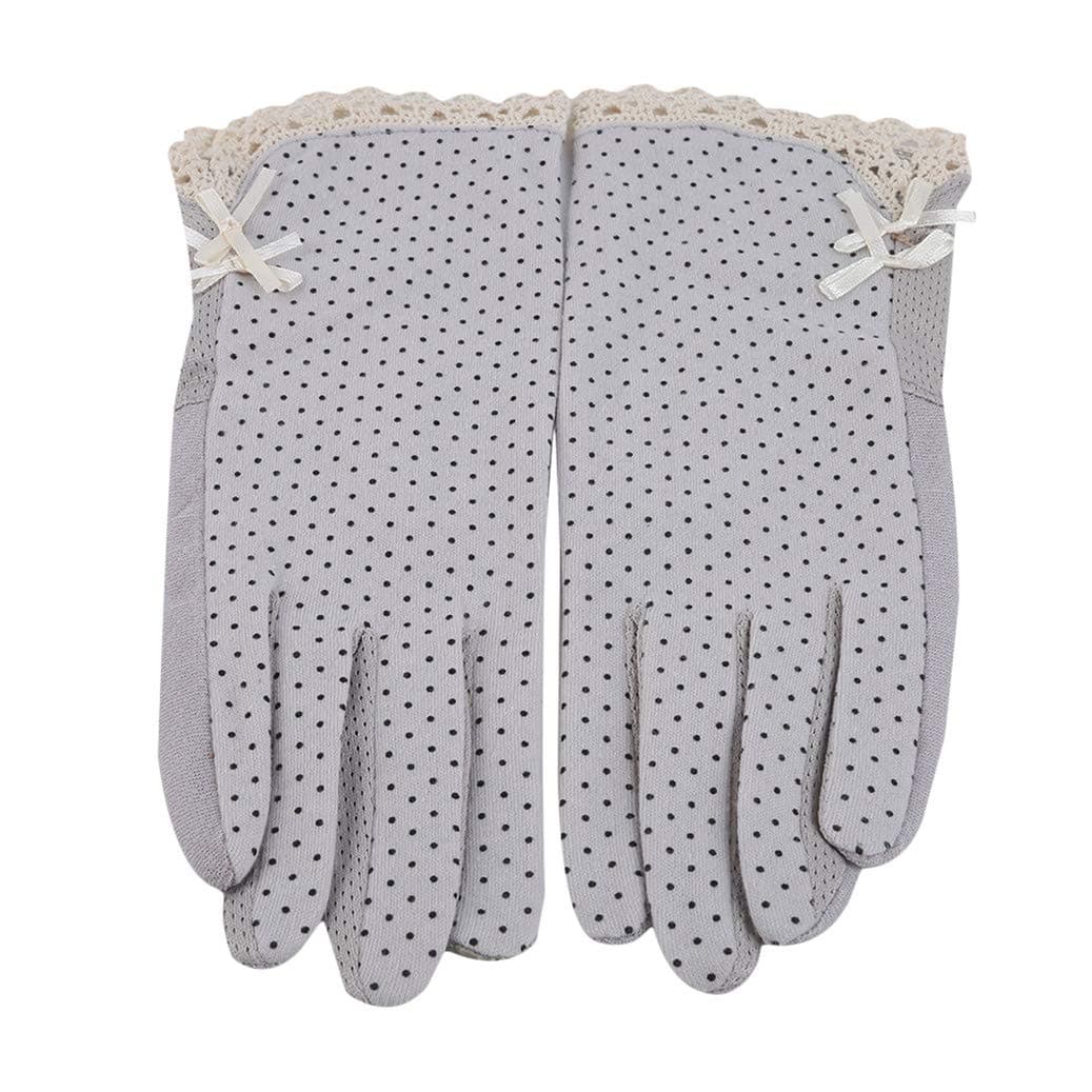 GOMYIE Lightweight Non-Slip Short Gloves Women Summer Drive Sun Protection Gloves