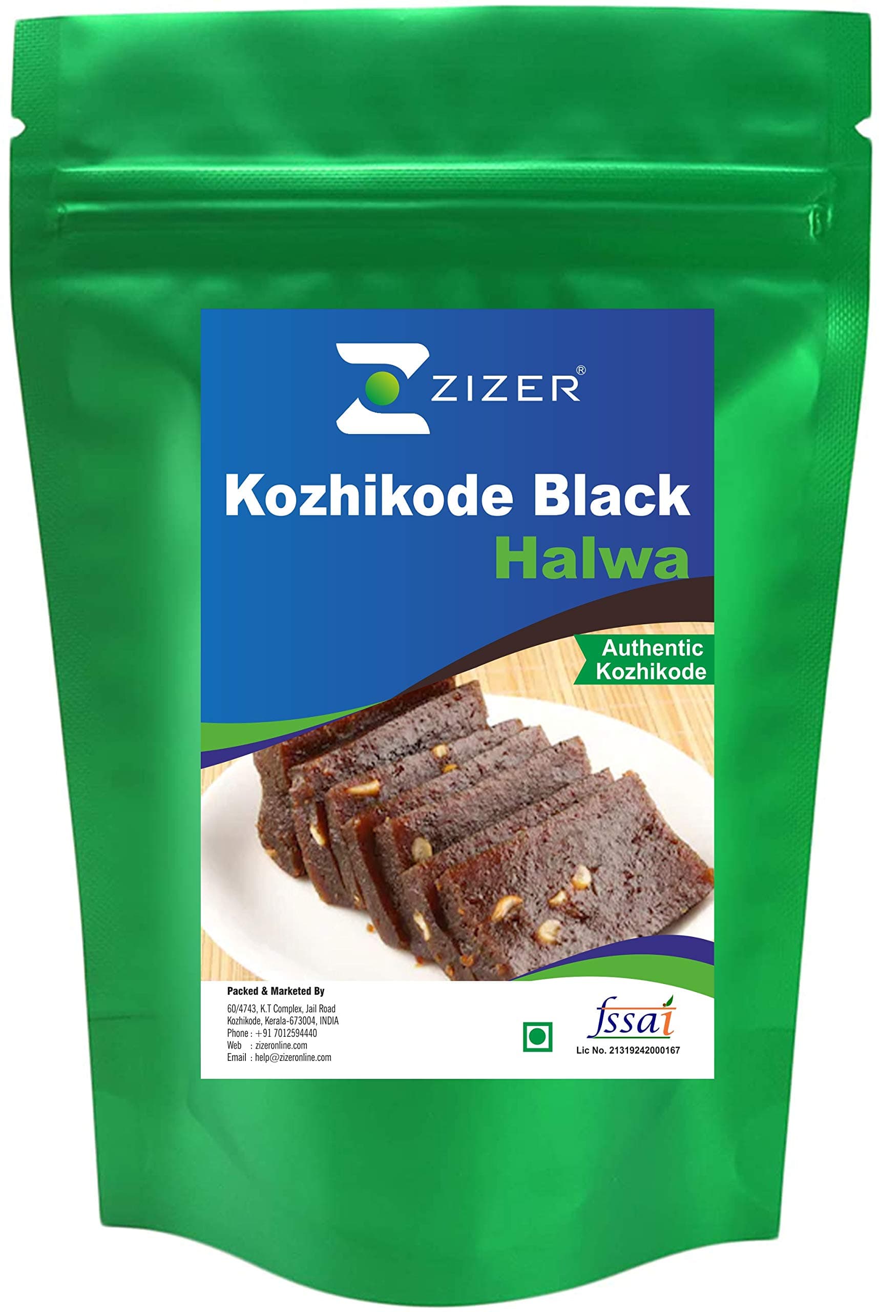 ZIZER® Authentic Kozhikode Black Halwa (Jaggery with Masala) 1kg