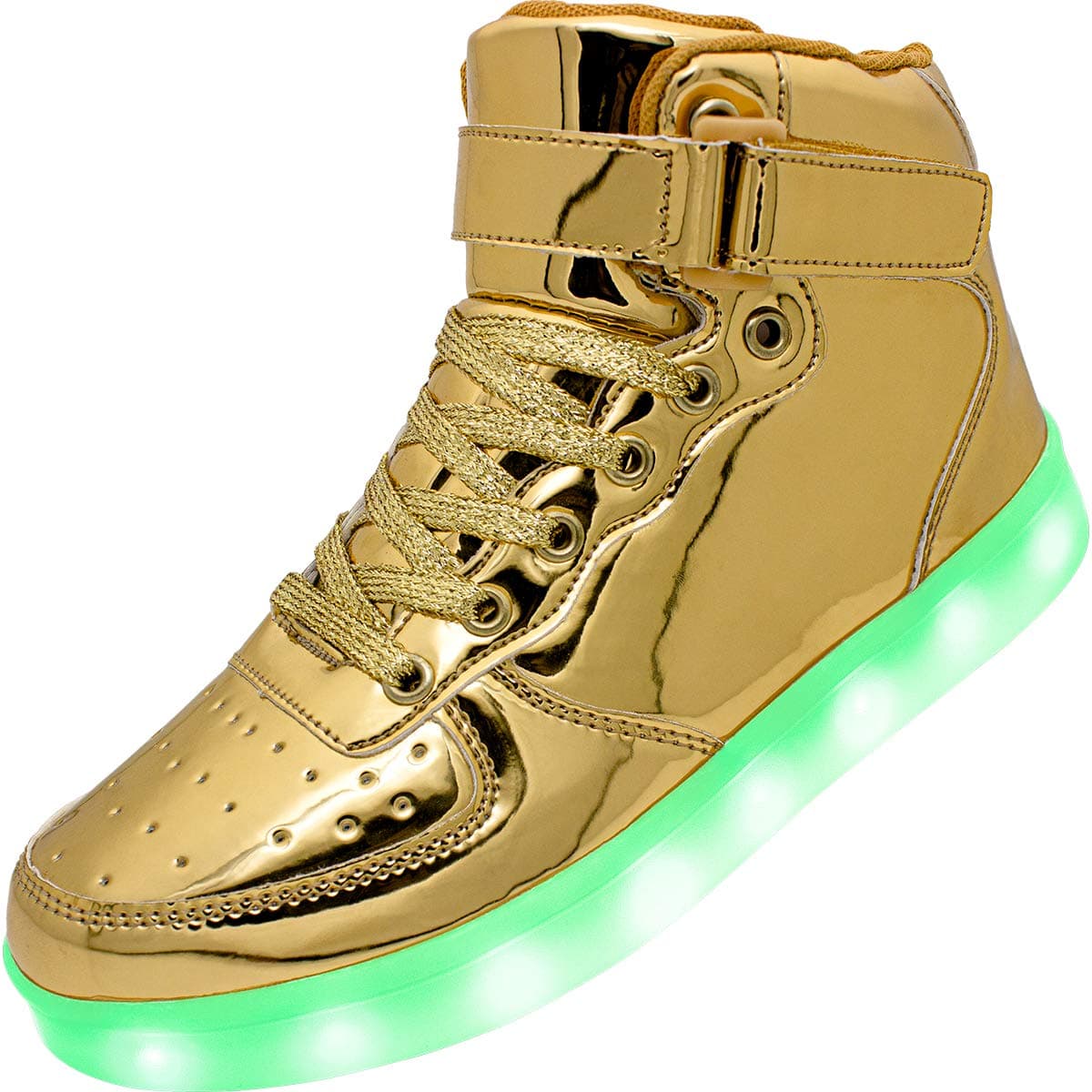 APTESOLKids LED Light Up Shoes High Top Cool USB Rechargeable Flashing Sneakers for Unisex Child Boys Girls