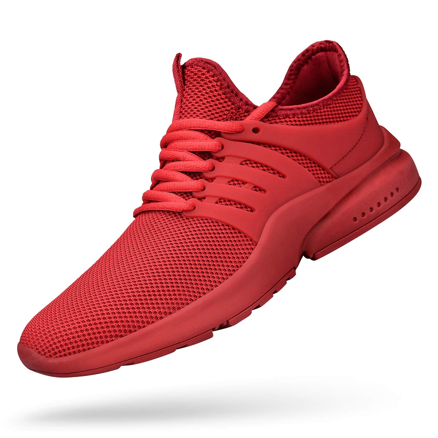 Men's Non Slip Gym Sneakers Lightweight Breathable Athletic Running Walking Tennis Shoes…