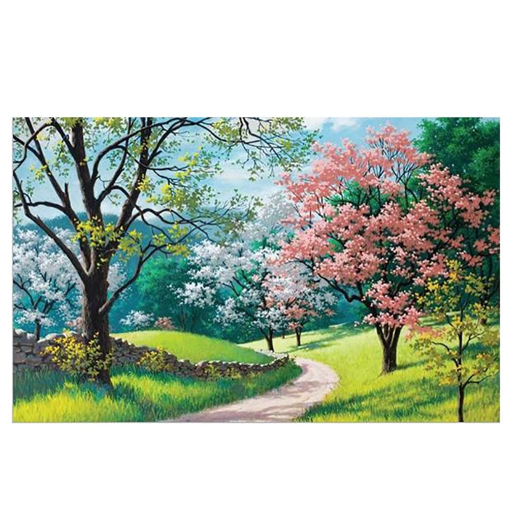 OhradWord Landscape Puzzle 1000 Piece Jigsaw Puzzle for Kids Adult, Tree Flower Jigsaw Large Puzzle Game Toys Gift (A, 29.53 x 19.69inch)