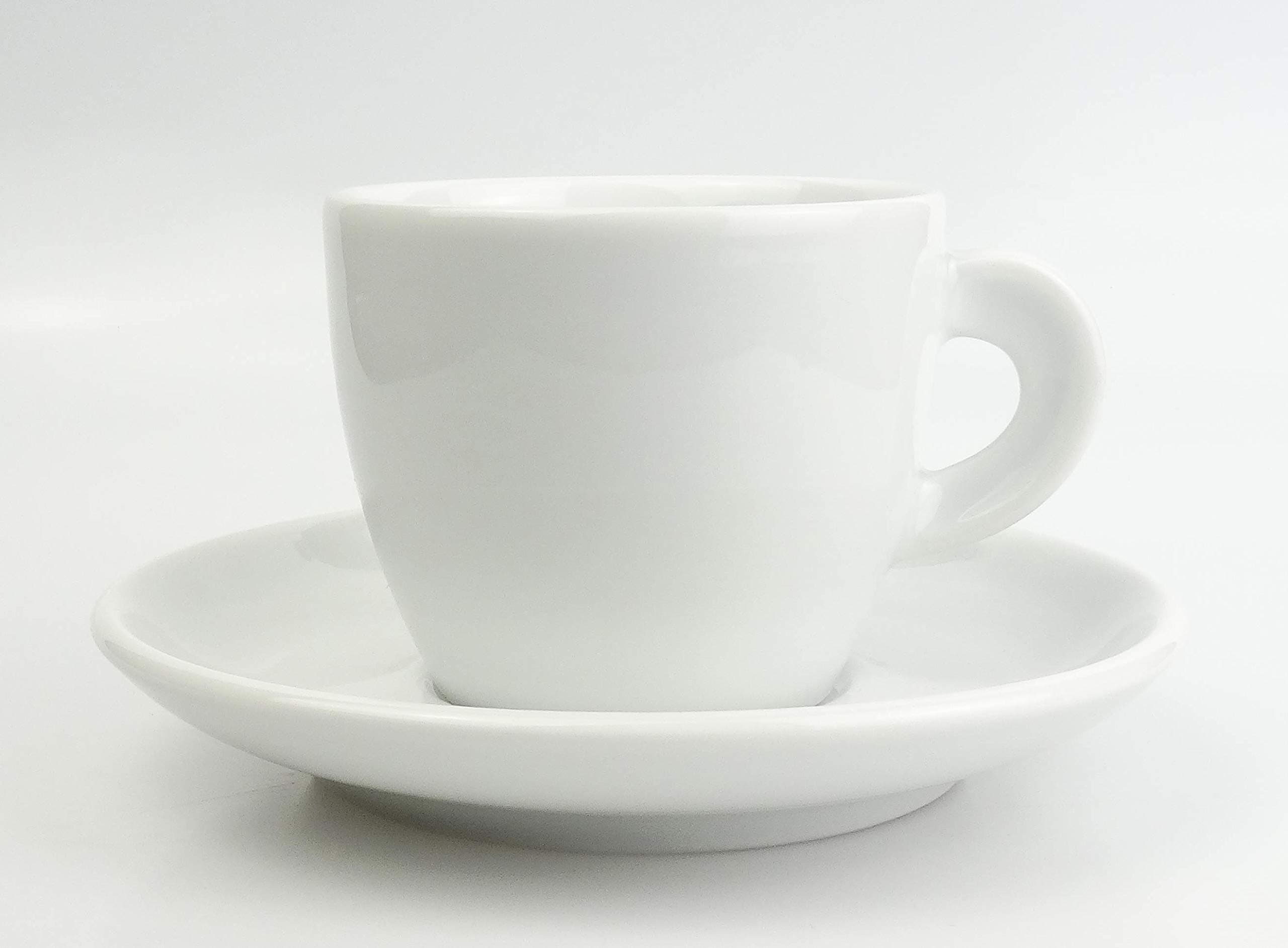 Moka Consorten Italian cappuccino cup » Bari « (140 ml) Handmade (6 Cups & Saucers). Made in Italy
