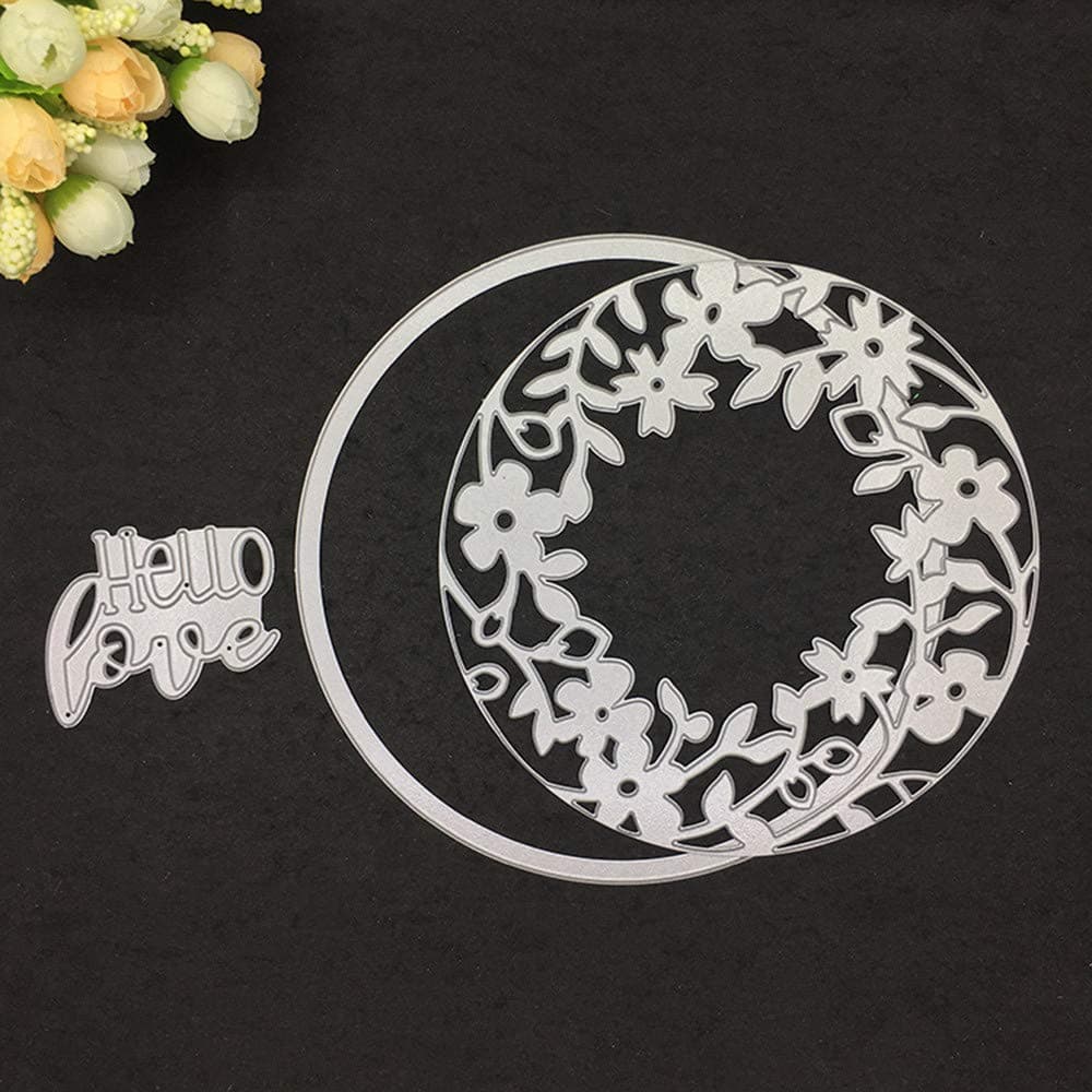 OTTATAT 2020 Metal Die Cutting Dies Stencil for DIY Scrapbooking Album Paper Card Decor Craft Promotion Newest Nesting 4pc Birds Flowers 3-d Machines (Balloons) Bouquet