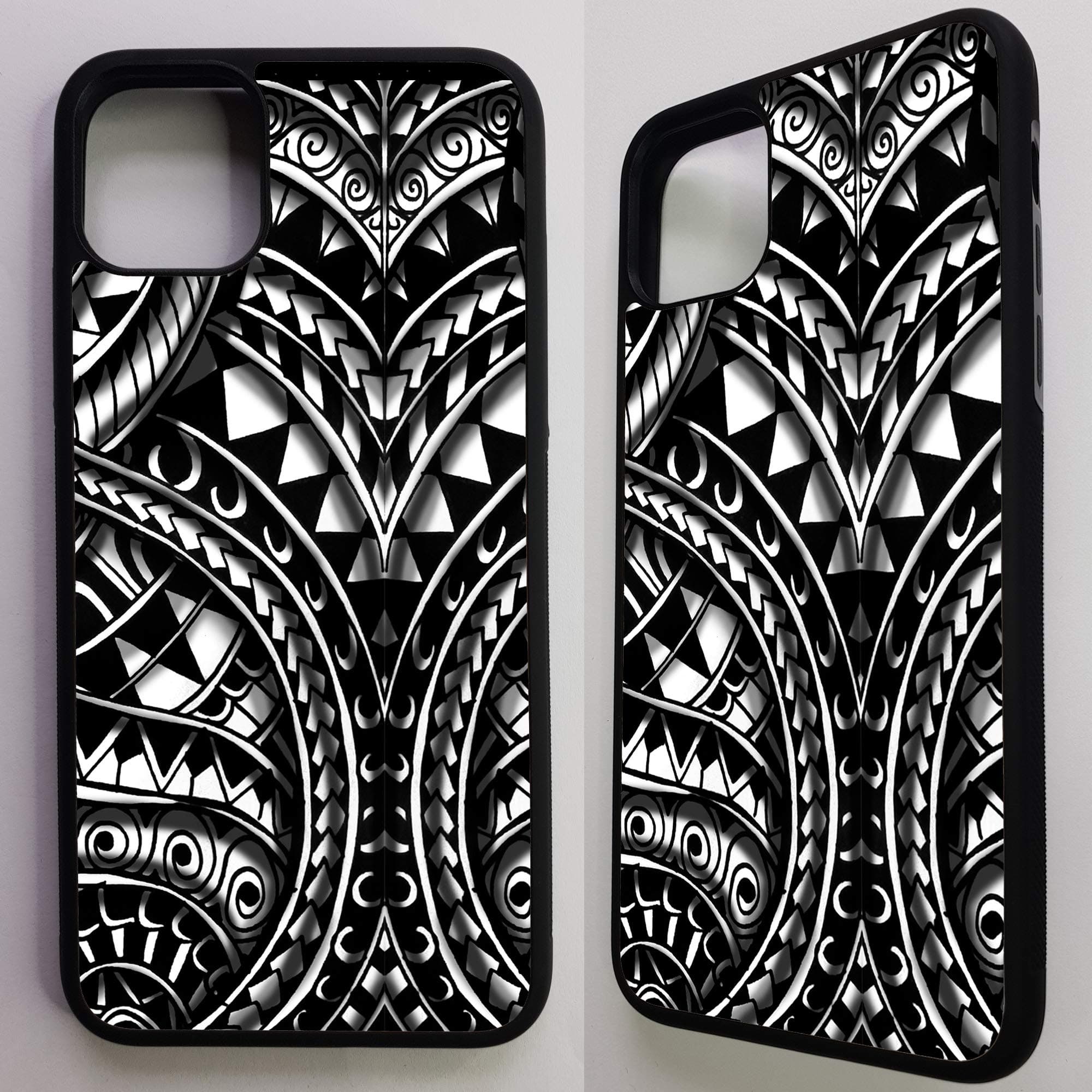 LIKE YOUR FACE Maori polynesian samoan tribal pattern aztec vintage graphic art rubber phone case cover for iphone X Xs max 11 11 pro max (IPHONE XS MAX)