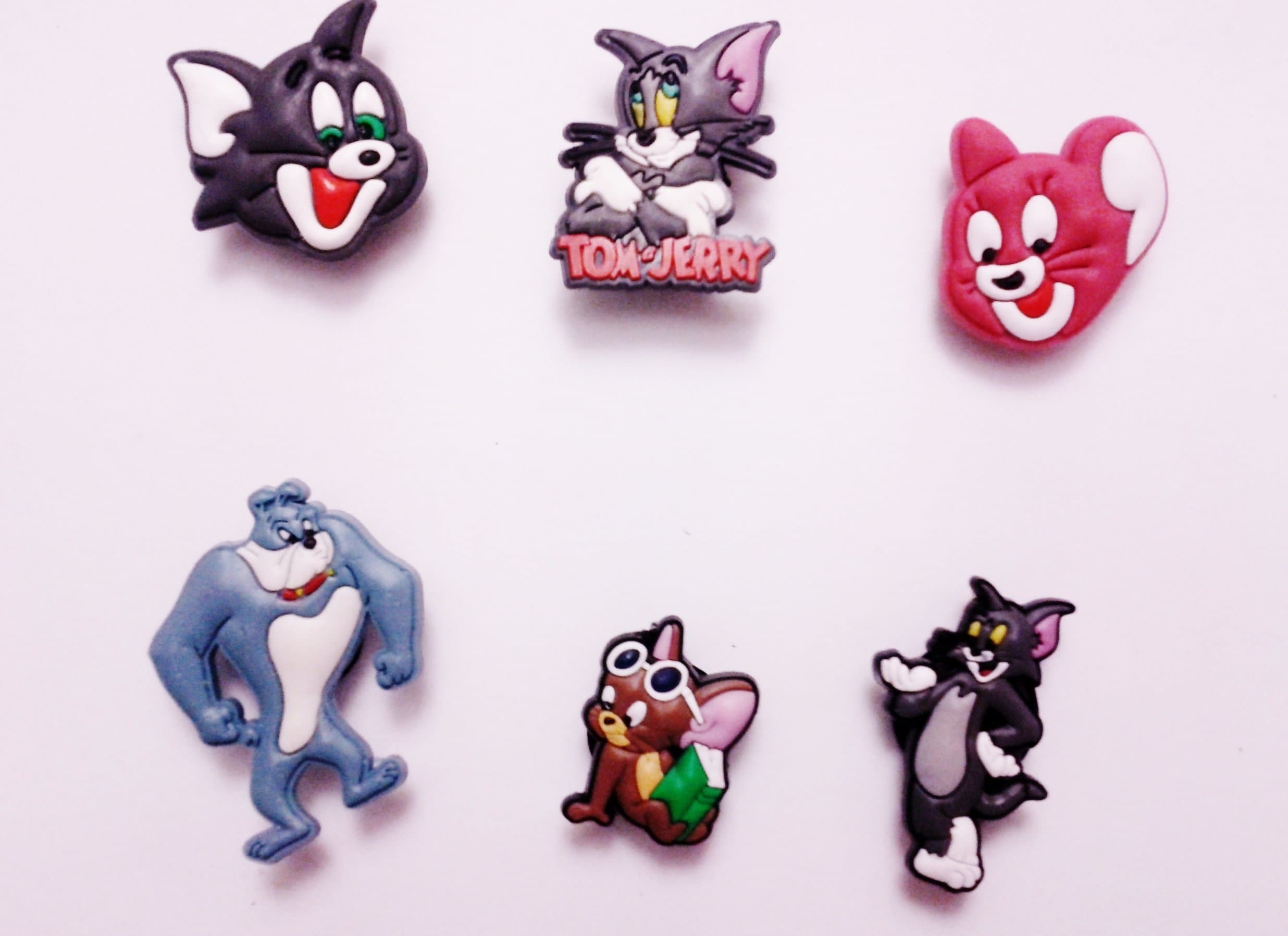 Loneytunes Tom&jerry Shoe Charms 6 Pc Set - Jibbitz Croc Style