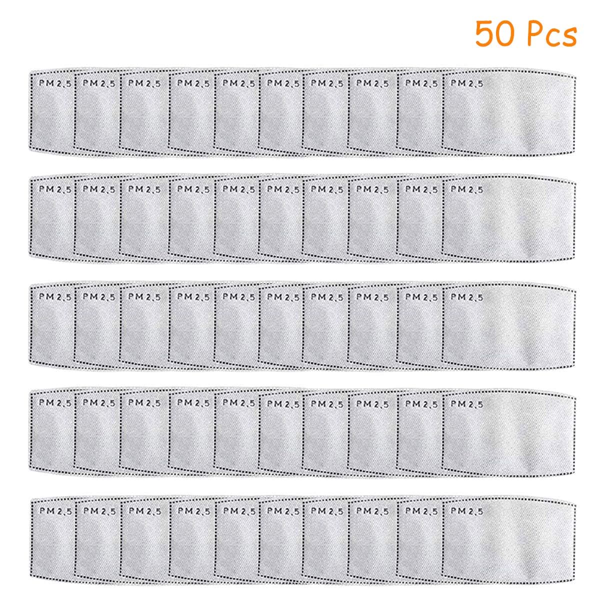 Adult Activated Carbon Filter 5 Layers Protective Filter (50 Pcs)