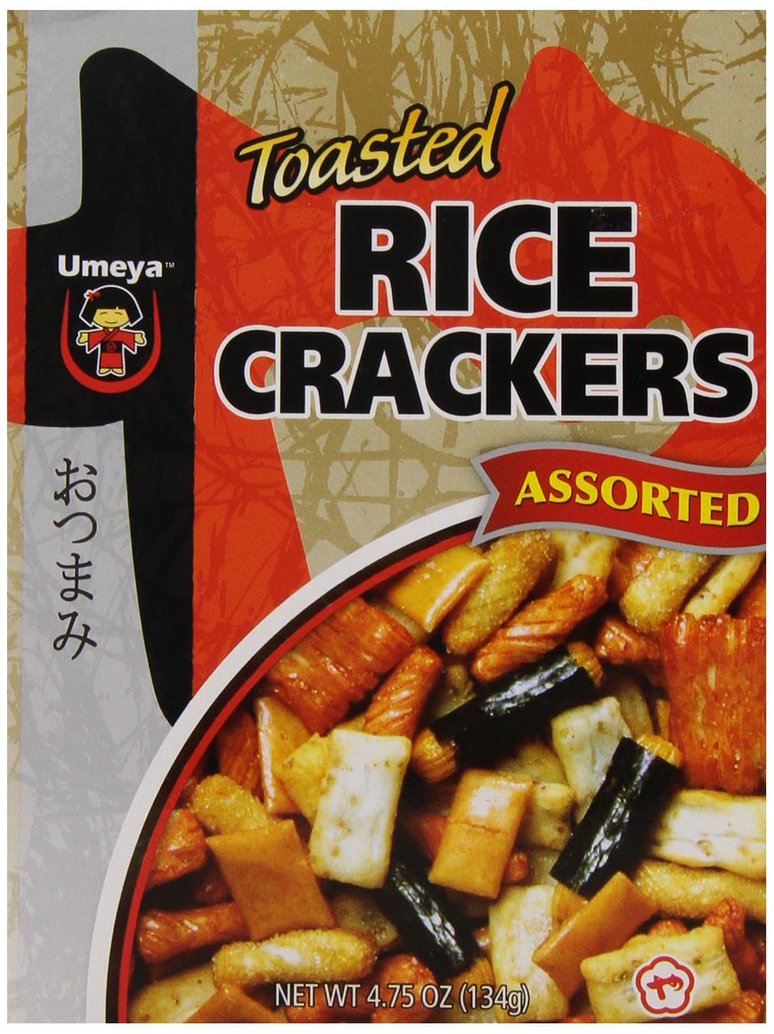 Umeya Assorted Rice Cracker,4.7500-Ounce (Pack of 6)