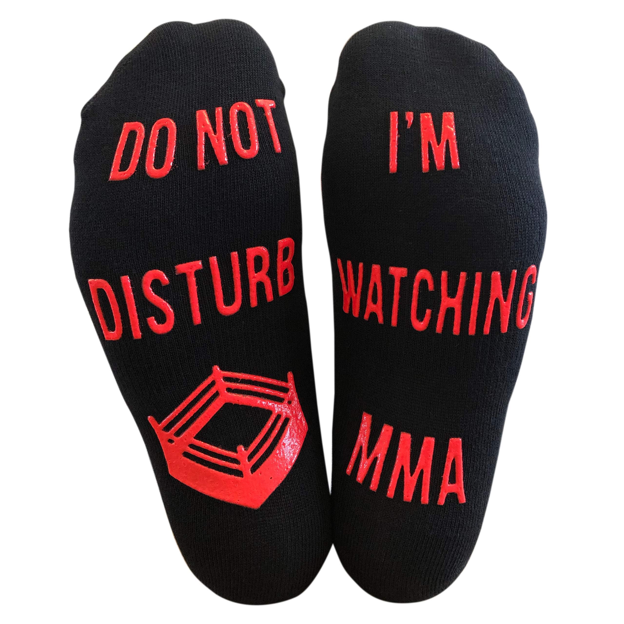 'Do Not Disturb, I'm Watching MMA' Funny Ankle Socks - Great Christmas Birthday Gift For Mixed Martial Arts Fans