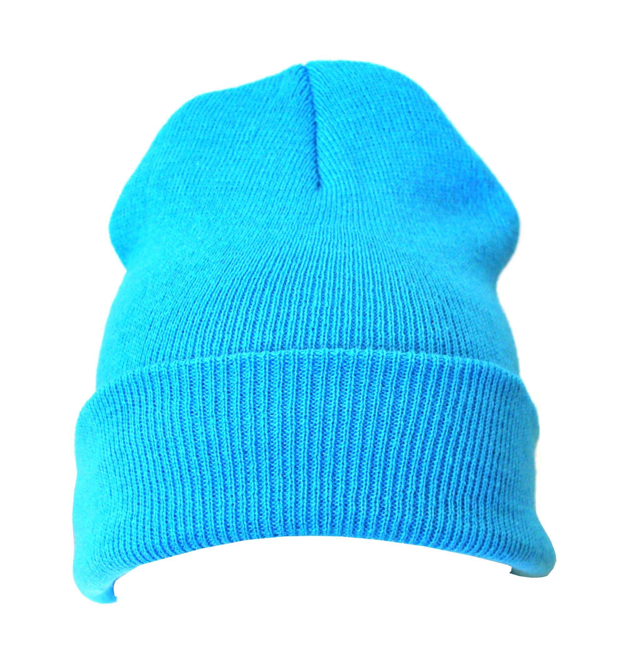 5 x Baby Blue Warm Winter Unisex Beanie Hats