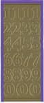 Sticker King - Cardstock Stickers - Numbers in Gold - Large