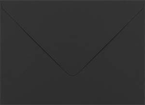 Matte Black A7 Euro Flap Envelope (5 1/4" x 7 1/4") - 250 Envelopes