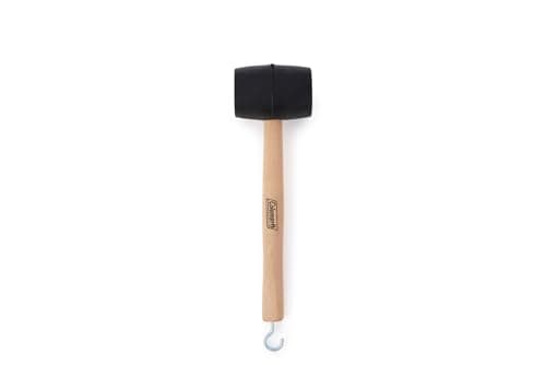 Coleman Rubber Mallet with Tent Peg Remover Hook, Double-Sided Mallet Head Made of High-Impact Rubber, Great for Camping, Tailgating, Carpentry, Metalwork, & More
