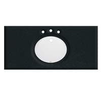 Fairmont Designs T-4922BA Rectangular Granite Top For 48-inch Vanity, Black Absolute