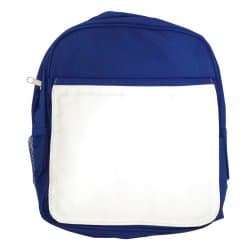 Large Blue School Backpack for Kids with Sublimation Panel