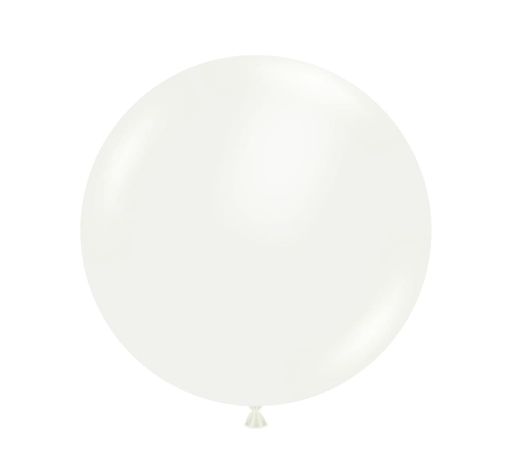 17" White Latex Balloons 50 Count by Latex Balloons