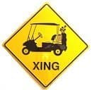 Golf Cart (Crossing Sign)