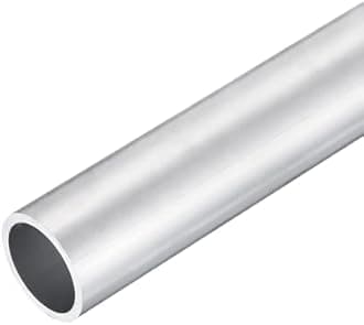 DMiotech (35mm OD x 29mm ID) 6063 Aluminum Round Tube 300mm Length Industry Metal Tubing for Machinery Frame Construction DIY Projects