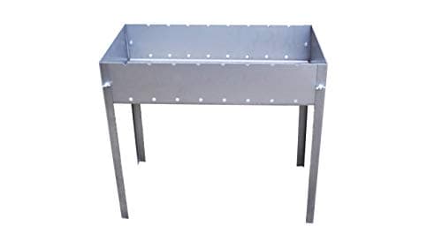 Large Removable Steel barbecue - Russian Mangal - Up to 8 Skewers