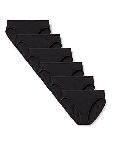 Amazon Essentials Womens Cotton High Leg Brief Underwear (Available in Plus Size), Breathable