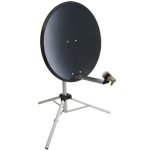Satgear 80cm Portable Satellite Dish Kit with Tripod - Dark Grey