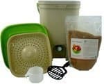 The Bokashi Bucket Food Waste Fermenter Kit with 2 lb Bokashi by TeraGanix