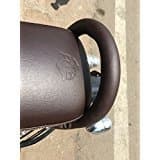 Sahara Seats Gun Metal Coffee Brown Back Handle Support Compatible with Classic 350/500