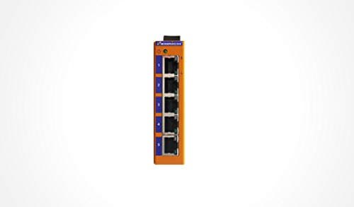 HES5B-VLW-HENRICH 5 Copper Ports Industrial Ethernet Switch, Unmanaged, Wide Temperature (-10-60C), Redundant Power Inputs, UL508 Class 1 Div 2 Certified, Worlds Smallest 5 Port Industrial Switch