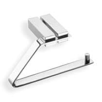Wolo Designer Toilet Roll Holder with Wall Mount Made of Metal Polished Chrome