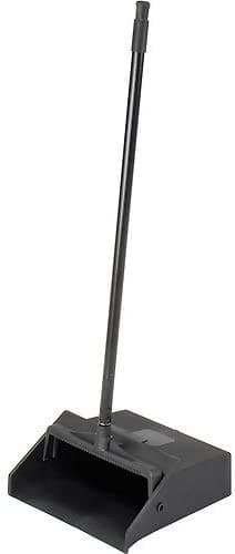 Carlisle 36141003-1 Pivoting Upright Lobby Dustpan with Metal Handle, 30" Length, Black