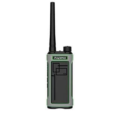 aspera victor long range high performance licence free walkie talkie made iin india (pack of 1)-Black