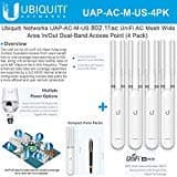 Ubnt Systems Unifi Ap Ac Mesh Uap-Ac-M-Us Wide-Area In/Out Dual-Band Access Point (4 Pack)