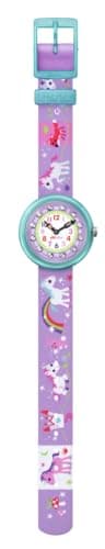 Flik Flak FBNP033 Girls Magical Unicorns Purple Watch
