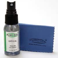Multi Purpose Optical Cleaner 1.0 Oz with Purosol Microfiber Cleaning Cloth, Small Size