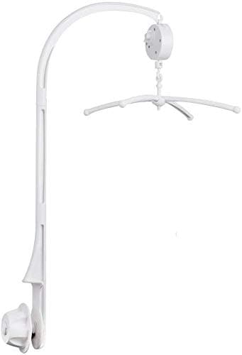 Baby Crib Mobile, LATTCURE Crib Cot Mobile Arm with Mechanical Music Box Hanging Arm Bracket Bed Bell Holder for Girl & Boy