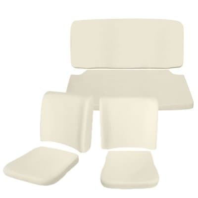 VW Seat Pad Kit, Front & Rear, Top & Bottom, Beetle Sedan 1965-1967