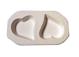 LF124 Cast A Cab Heart Glass Mold for Kiln Work $19 Retail