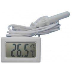 Digital LCD Thermometer - Hygrometer Vivarium Aquarium Reptile Incubator With 1.5m Long Probe Sensor Value Concepts