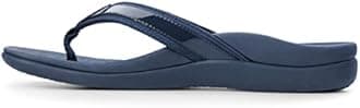 Vionic Womens Tide II Orthaheel Thong Sandal Shoe Navy 7 B(M) US