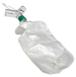 Tracheostomy Drainage Bag with Y-Adaptor and Hanger, case of 50