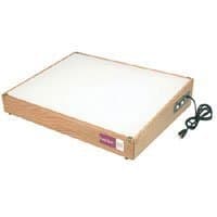 Porta-Trace 12" x 14" Wood Light Box, 5/8" Thick Solid Oak Frame, with Two 8 watt, 5000°K. Lamps.